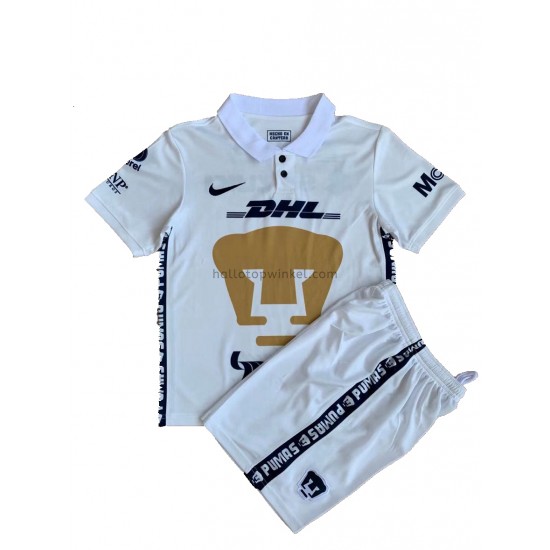 Pumas UNAM Voetbalshirt Kleuters/Kids Thuis Tenue 2021-2022 Korte Mouw