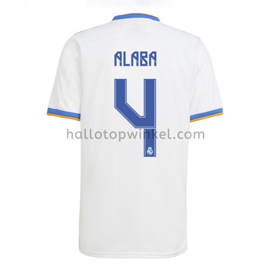 Real Madrid Voetbalshirt David Alaba 4 Thuis Tenue 2021-2022 Korte Mouw