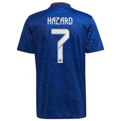 Real Madrid Voetbalshirt Eden Hazard 7 Uit Tenue 2021-2022 Korte Mouw