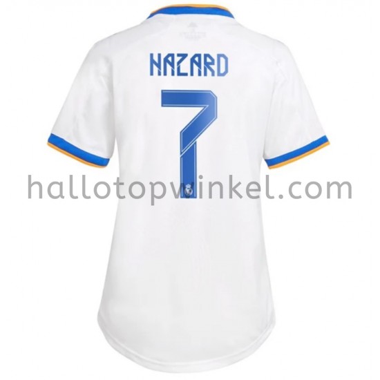 Real Madrid Voetbalshirt Eden Hazard 7 Dames Thuis Tenue 2021-2022 Korte Mouw
