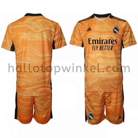 Real Madrid Voetbalshirt Doelman Kleuters/Kids Uit Tenue 2021-2022 Korte Mouw