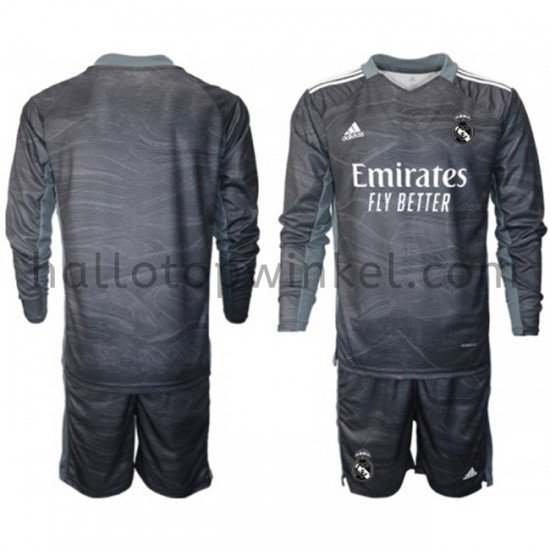 Real Madrid Voetbalshirt Doelman Kleuters/Kids Thuis Tenue 2021-2022 Lange Mouw