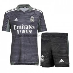 Real Madrid Voetbalshirt Doelman Kleuters/Kids Thuis Tenue 2021-2022 Korte Mouw