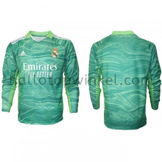 Real Madrid Voetbalshirt Doelman Derde Tenue 2021-2022 Lange Mouw