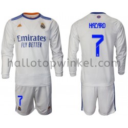 Real Madrid Voetbalshirt Hazard 7 Kleuters/Kids Thuis Tenue 2021-2022 Lange Mouw