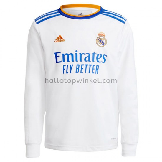 Real Madrid Voetbalshirt Thuis Tenue 2021-2022 Lange Mouw