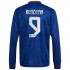 Real Madrid Voetbalshirt Karim Benzema 9 Uit Tenue 2021-2022 Lange Mouw