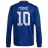 Real Madrid Voetbalshirt Luka Modrić 10 Uit Tenue 2021-2022 Lange Mouw