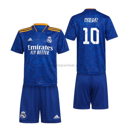 Real Madrid Voetbalshirt Luka Modrić 10 Kleuters/Kids Uit Tenue 2021-2022 Korte Mouw