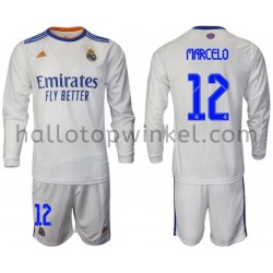 Real Madrid Voetbalshirt Marcelo 12 Kleuters/Kids Thuis Tenue 2021-2022 Lange Mouw