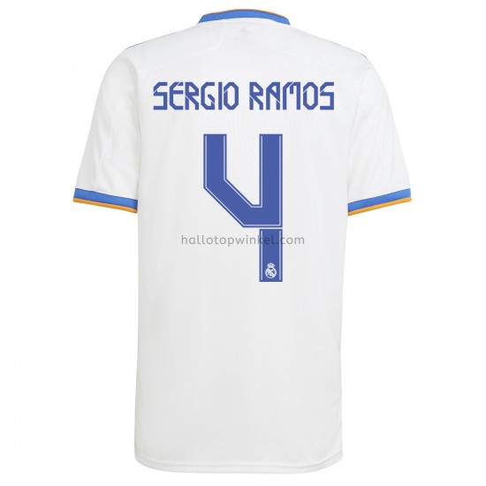 Real Madrid Voetbalshirt Sergio Ramos 4 Thuis Tenue 2021-2022 Korte Mouw