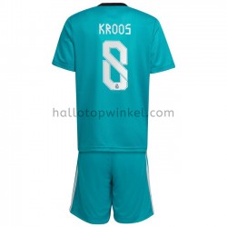 Real Madrid Voetbalshirt Toni Kroos 8 Kleuters/Kids Derde Tenue 2021-2022 Korte Mouw