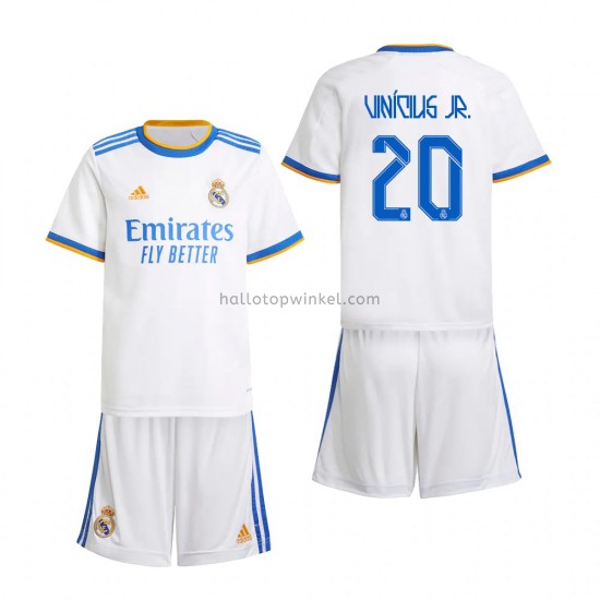 Real Madrid Voetbalshirt Vinicius Junior 20 Kleuters/Kids Thuis Tenue 2021-2022 Korte Mouw