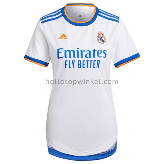 Real Madrid Voetbalshirt Dames Thuis Tenue 2021-2022 Korte Mouw