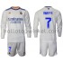 Real Madrid Voetbalshirt Mbappé 7 Kleuters/Kids Thuis Tenue 2021-2022 Lange Mouw