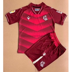 Real Sociedad Voetbalshirt Kleuters/Kids Uit Tenue 2021-2022 Korte Mouw