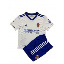 Real Zaragoza Voetbalshirt Kleuters/Kids Thuis Tenue 2021-2022 Korte Mouw