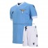 SS Lazio Voetbalshirt Kleuters/Kids Thuis Tenue 2021-2022 Korte Mouw