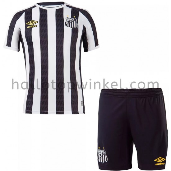 Santos FC Voetbalshirt Kleuters/Kids Uit Tenue 2021-2022 Korte Mouw