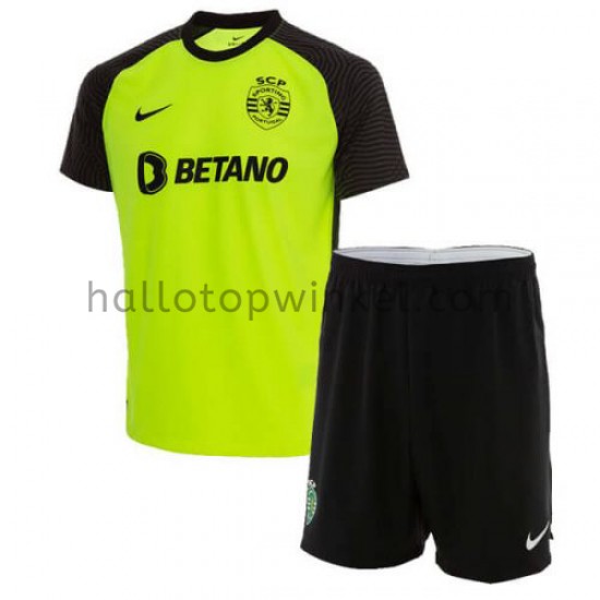 Sporting CP Voetbalshirt Kleuters/Kids Uit Tenue 2021-2022 Korte Mouw