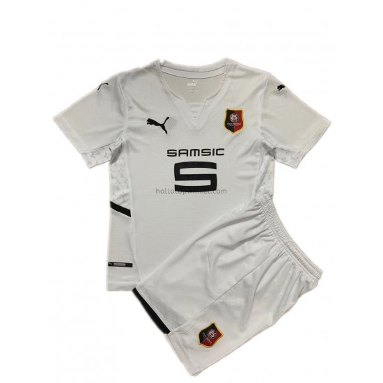 Stade Rennais Voetbalshirt Kleuters/Kids Uit Tenue 2021-2022 Korte Mouw