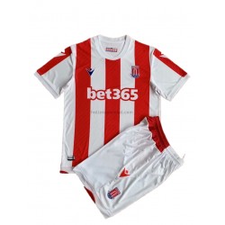 Stoke City Voetbalshirt Kleuters/Kids Thuis Tenue 2021-2022 Korte Mouw