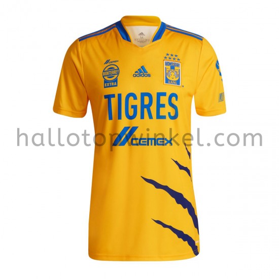 Tigres UANL Voetbalshirt Thuis Tenue 2021-2022 Korte Mouw