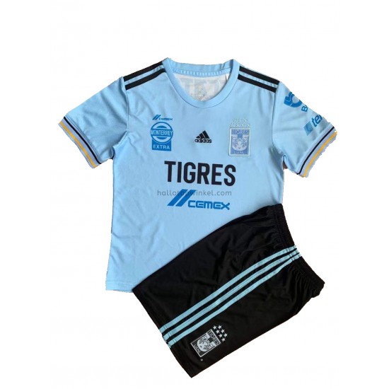 Tigres UANL Voetbalshirt Kleuters/Kids Uit Tenue 2021-2022 Korte Mouw