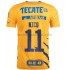 Tigres UANL Voetbalshirt Nico Lopez 11 Thuis Tenue 2021-2022 Korte Mouw