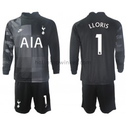 Tottenham Hotspur Voetbalshirt Hugo Lloris 1 Doelman Kleuters/Kids Uit Tenue 2021-2022 Lange Mouw