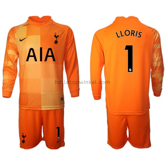 Tottenham Hotspur Voetbalshirt Hugo Lloris 1 Doelman Kleuters/Kids Derde Tenue 2021-2022 Lange Mouw