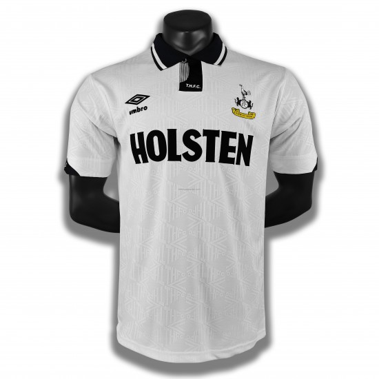 Tottenham Hotspur Voetbalshirt Retro Thuis Tenue 1990 Korte Mouw