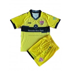 VfB Stuttgart Voetbalshirt Doelman Kleuters/Kids Uit Tenue 2021-2022 Korte Mouw