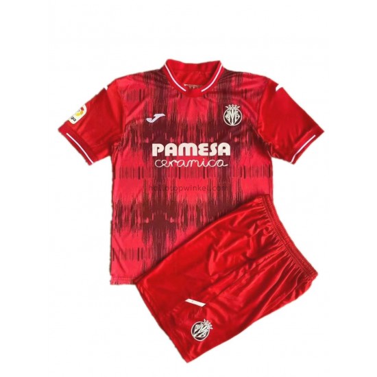 Villarreal CF Voetbalshirt Kleuters/Kids Uit Tenue 2021-2022 Korte Mouw