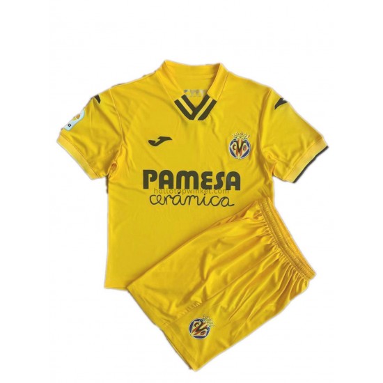 Villarreal CF Voetbalshirt Kleuters/Kids Thuis Tenue 2021-2022 Korte Mouw