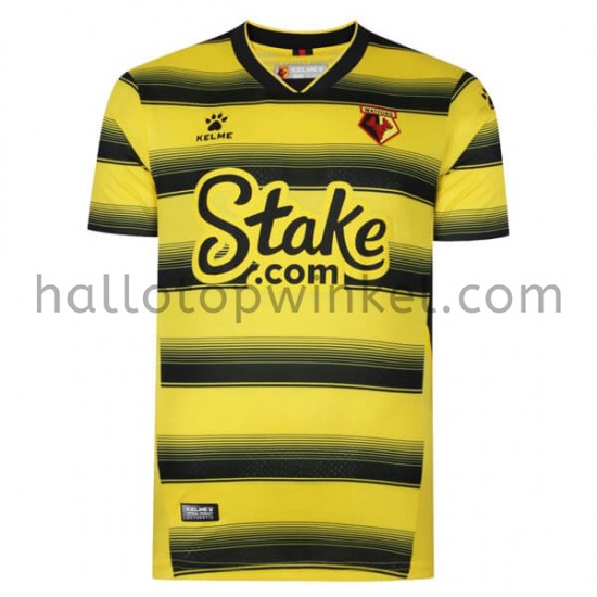 Watford Voetbalshirt Thuis Tenue 2021-2022 Korte Mouw