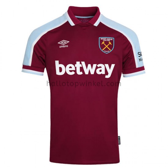 West Ham United Voetbalshirt Thuis Tenue 2021-2022 Korte Mouw