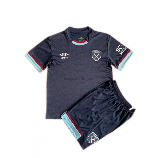 West Ham United Voetbalshirt Kleuters/Kids Derde Tenue 2021-2022 Korte Mouw