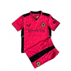 Wolverhampton Wanderers Voetbalshirt Doelman Kleuters/Kids Uit Tenue 2021-2022 Korte Mouw