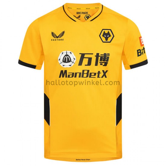 Wolverhampton Wanderers Voetbalshirt Thuis Tenue 2021-2022 Korte Mouw