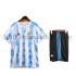 Argentinië Voetbalshirt Kleuters/Kids Thuis Tenue 2021 Korte Mouw