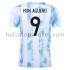 Argentinië Voetbalshirt Kun Aguero 9 Thuis Tenue 2021 Korte Mouw