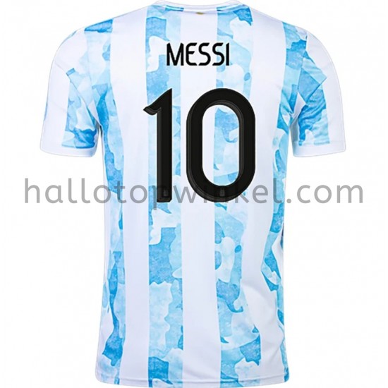 Argentinië Voetbalshirt Lionel Messi 10 Thuis Tenue 2021 Korte Mouw