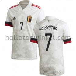 België Voetbalshirt De Bruyne 7 Uit Tenue EK 2020 Korte Mouw