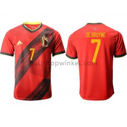 België Voetbalshirt De Bruyne 7 Thuis Tenue EK 2020 Korte Mouw