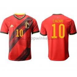 België Voetbalshirt E.Hazard 10 Thuis Tenue EK 2020 Korte Mouw