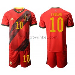 België Voetbalshirt Eden Hazard 10 Kleuters/Kids Thuis Tenue EK 2020 Korte Mouw