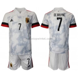 België Voetbalshirt Kevin De Bruyne 7 Kleuters/Kids Uit Tenue EK 2020 Korte Mouw