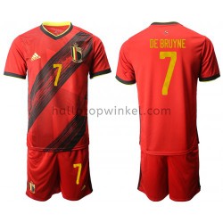 België Voetbalshirt Kevin De Bruyne 7 Kleuters/Kids Thuis Tenue EK 2020 Korte Mouw