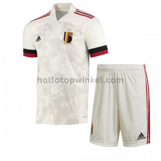 België Voetbalshirt Kleuters/Kids Uit Tenue EK 2020 Korte Mouw